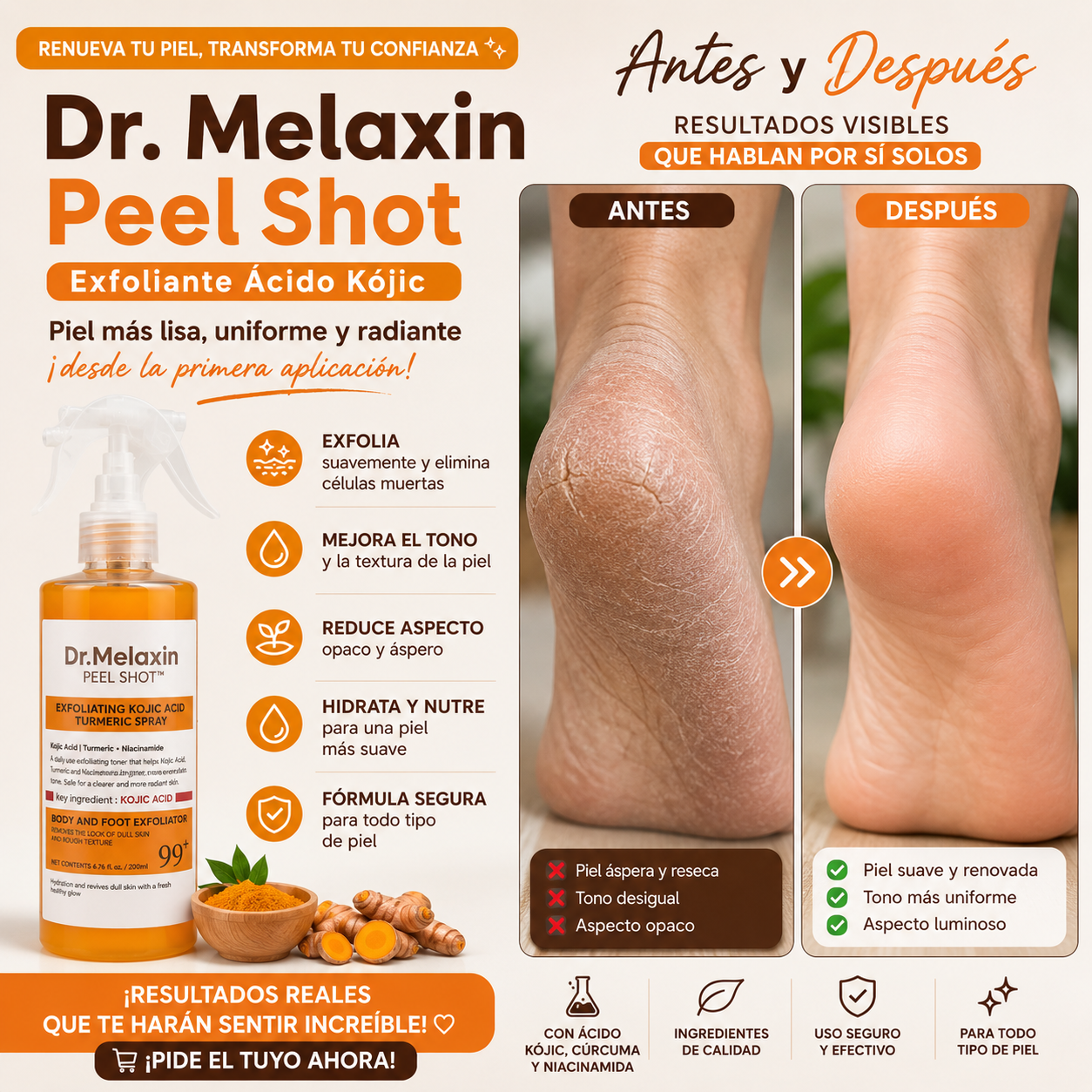 Dr. Melaxin Peel Shot Exfoliante Acido Kojic