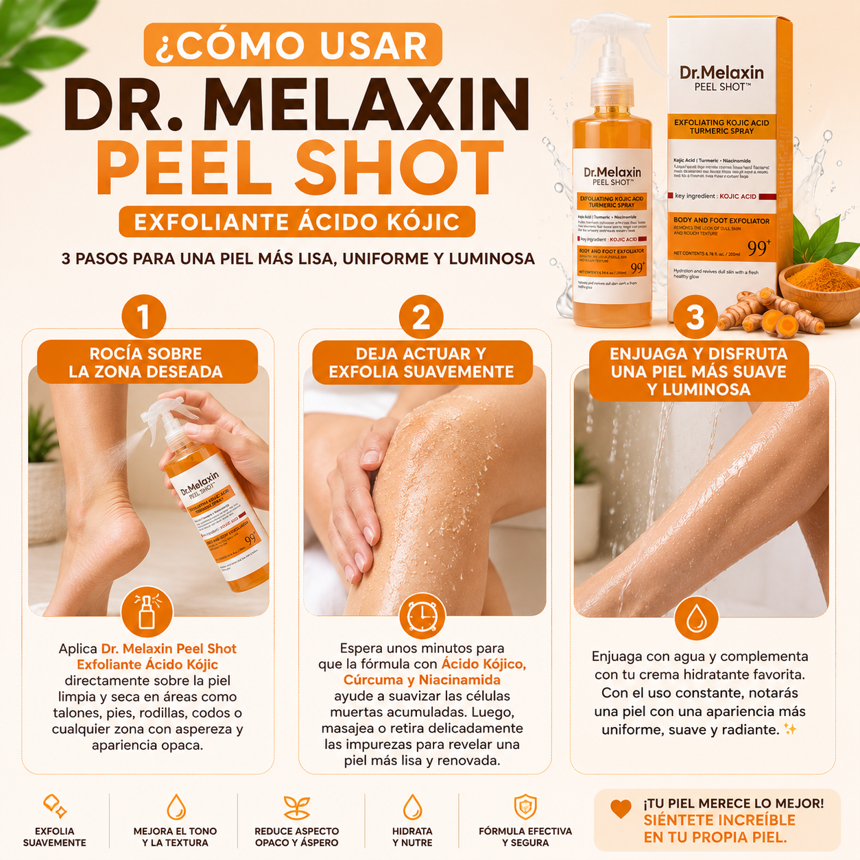 Dr. Melaxin Peel Shot Exfoliante Acido Kojic