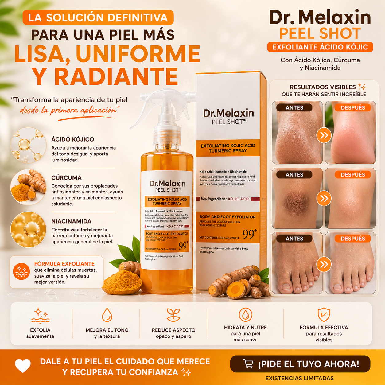 Dr. Melaxin Peel Shot Exfoliante Acido Kojic