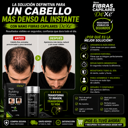 Nano Fibras Capilares DeXe Aumento de Cabello
