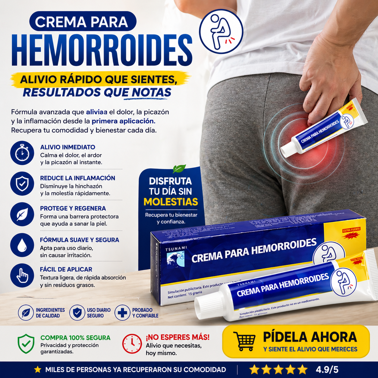 Crema Alivio Para Hemorroides