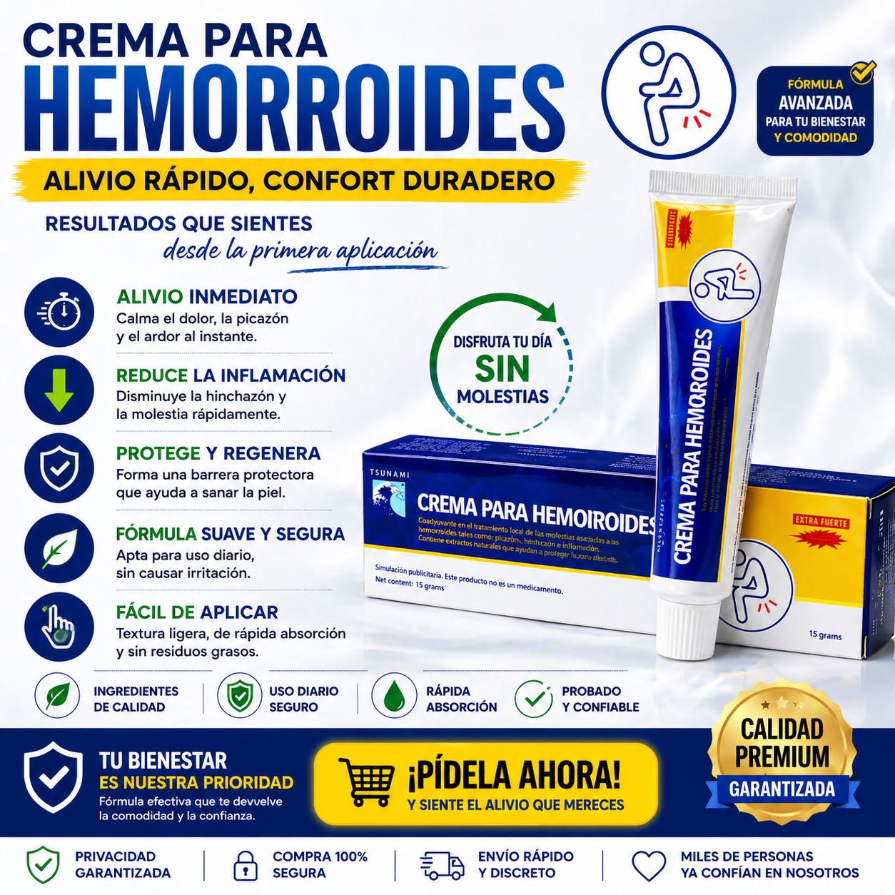 Crema Alivio Para Hemorroides