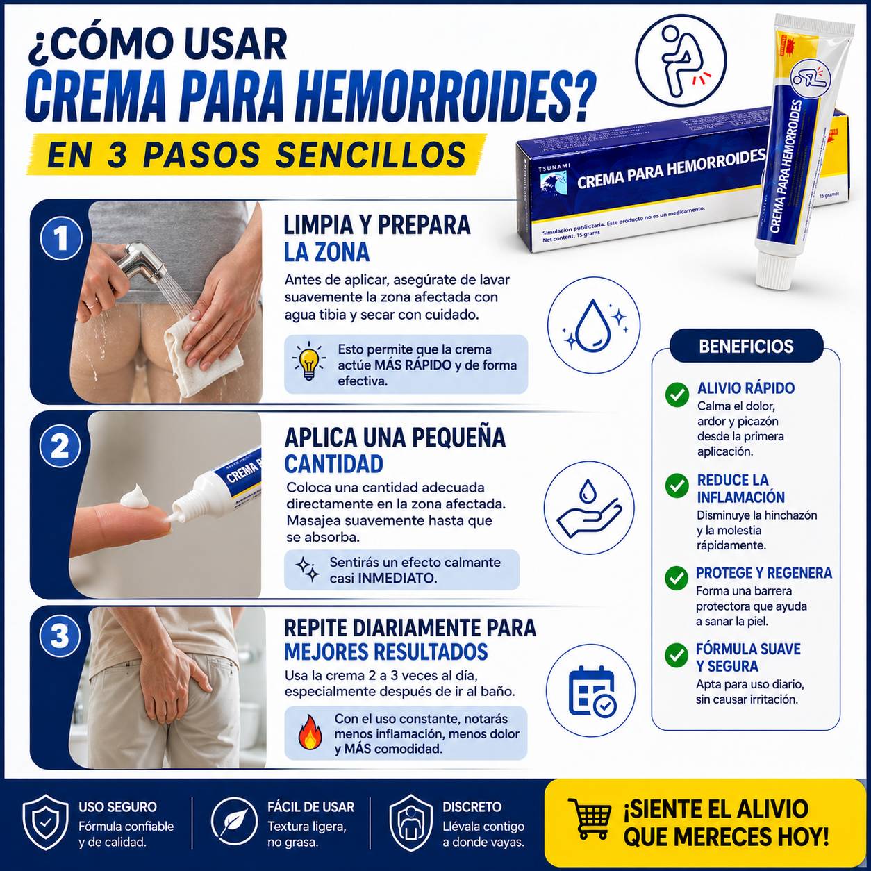 Crema Alivio Para Hemorroides