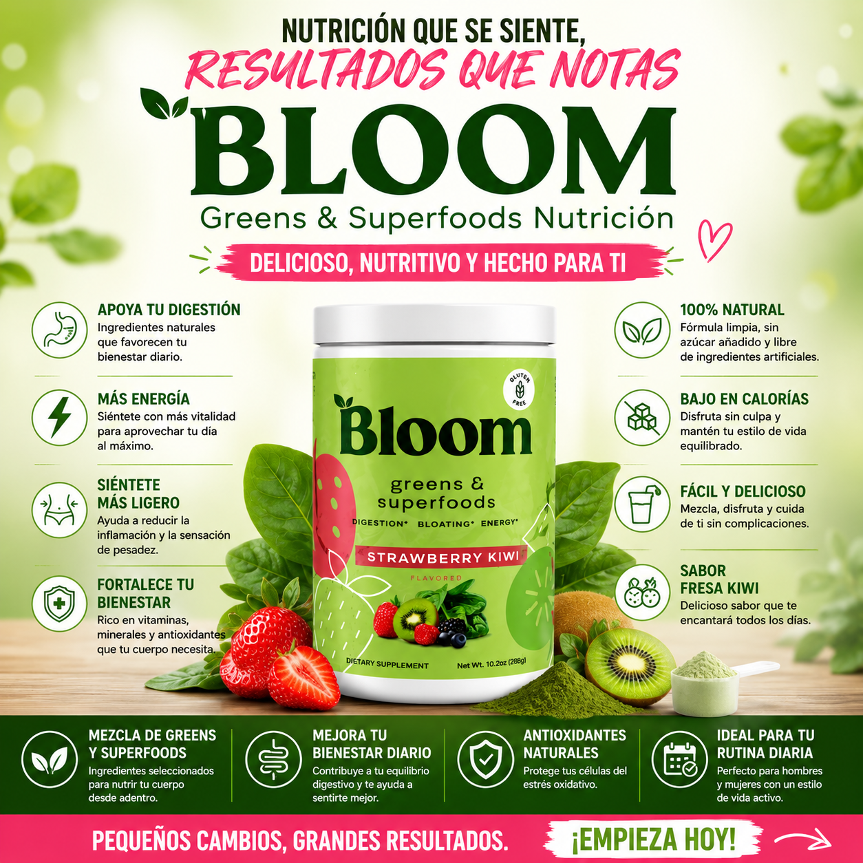 BLOOM Greens & Superfoods Nutrición