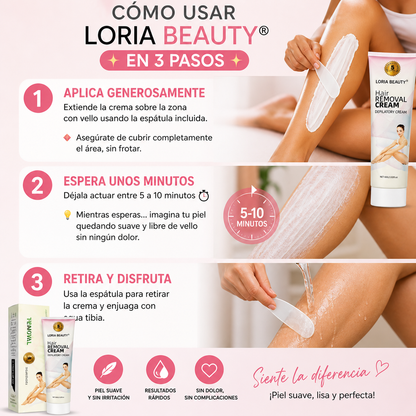 2x1 Crema Depilatoria Loria Beauty