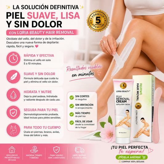 Crema Depilatoria Loria Beauty Hair Removal