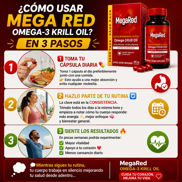 MegaRed Krill Corazón Fuerte Diario