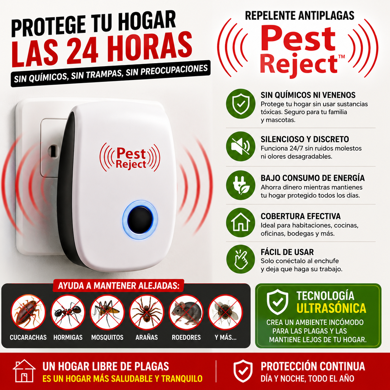 Repelente Antiplagas Pest Reject