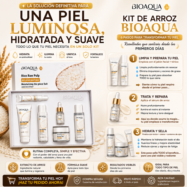 Kit Facial Arroz BioAqua Lujo