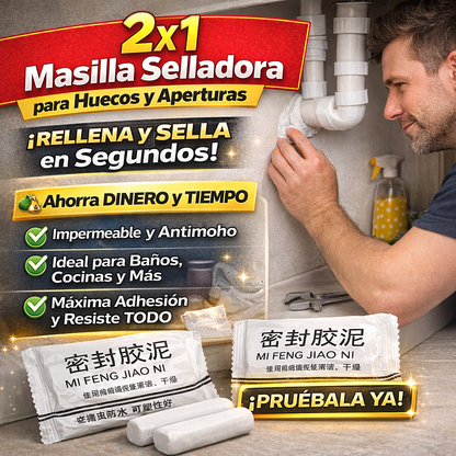 2x1 Masilla Selladora para Huecos y Aperturas