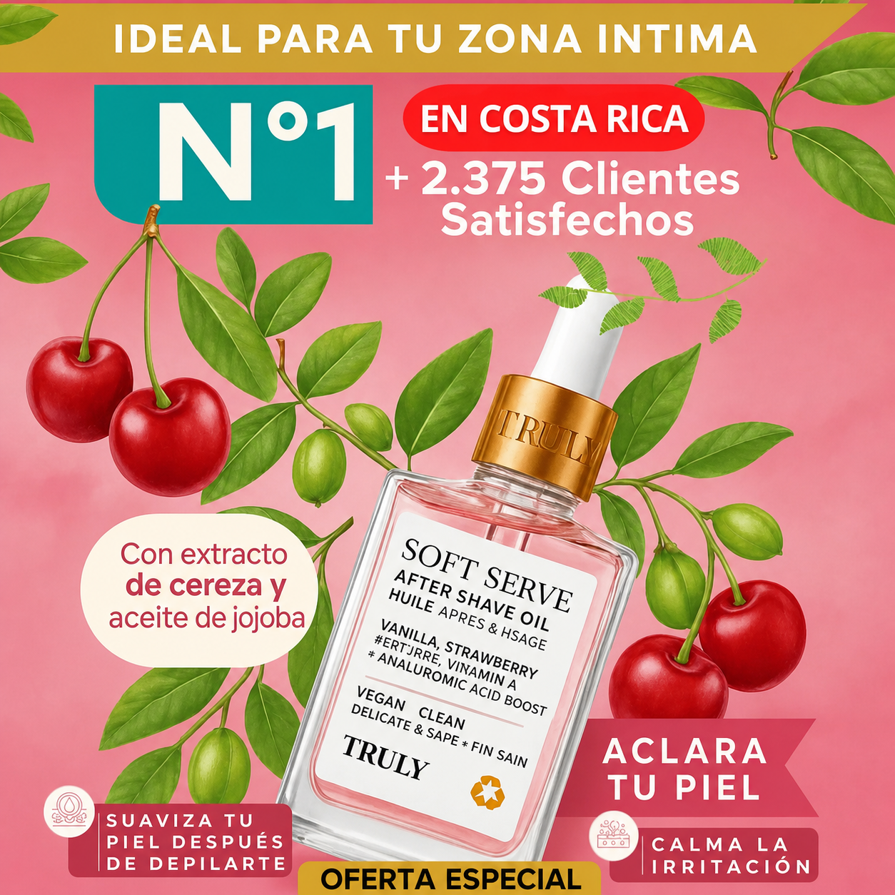 Soft Serve Truly - Aceite Íntimo para Piel Radiante y Suave
