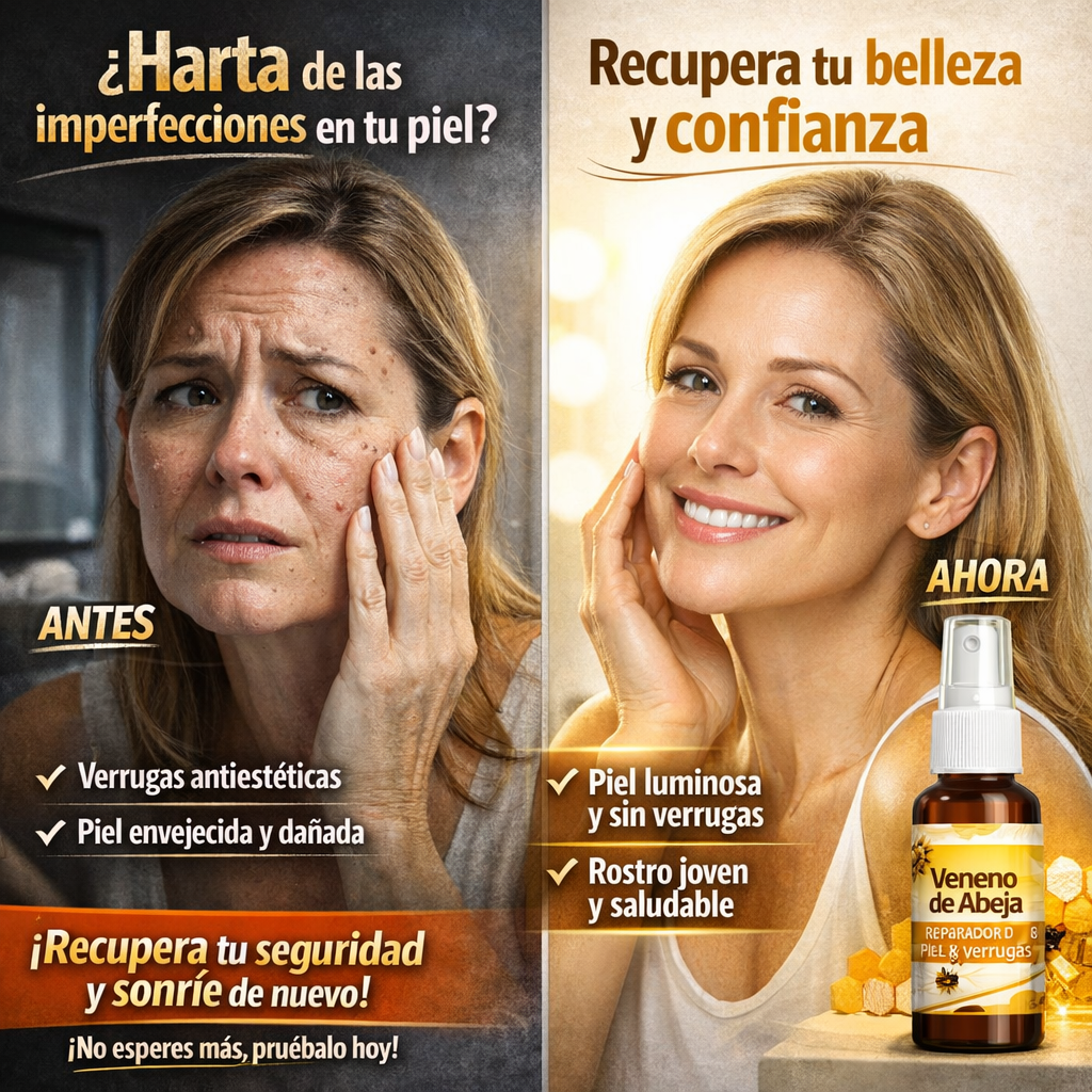 Spray Veneno de Abeja Reparador de Piel y Verrugas