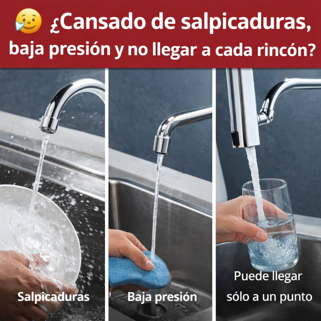 GRIFO UNIVERSAL MULTIFUNCIONAL - AHORRADOR DE AGUA