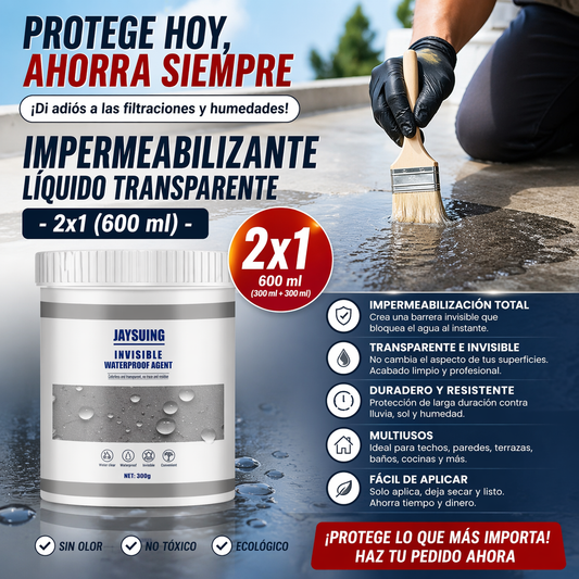2x1 Impermeabilizante Líquido Transparente