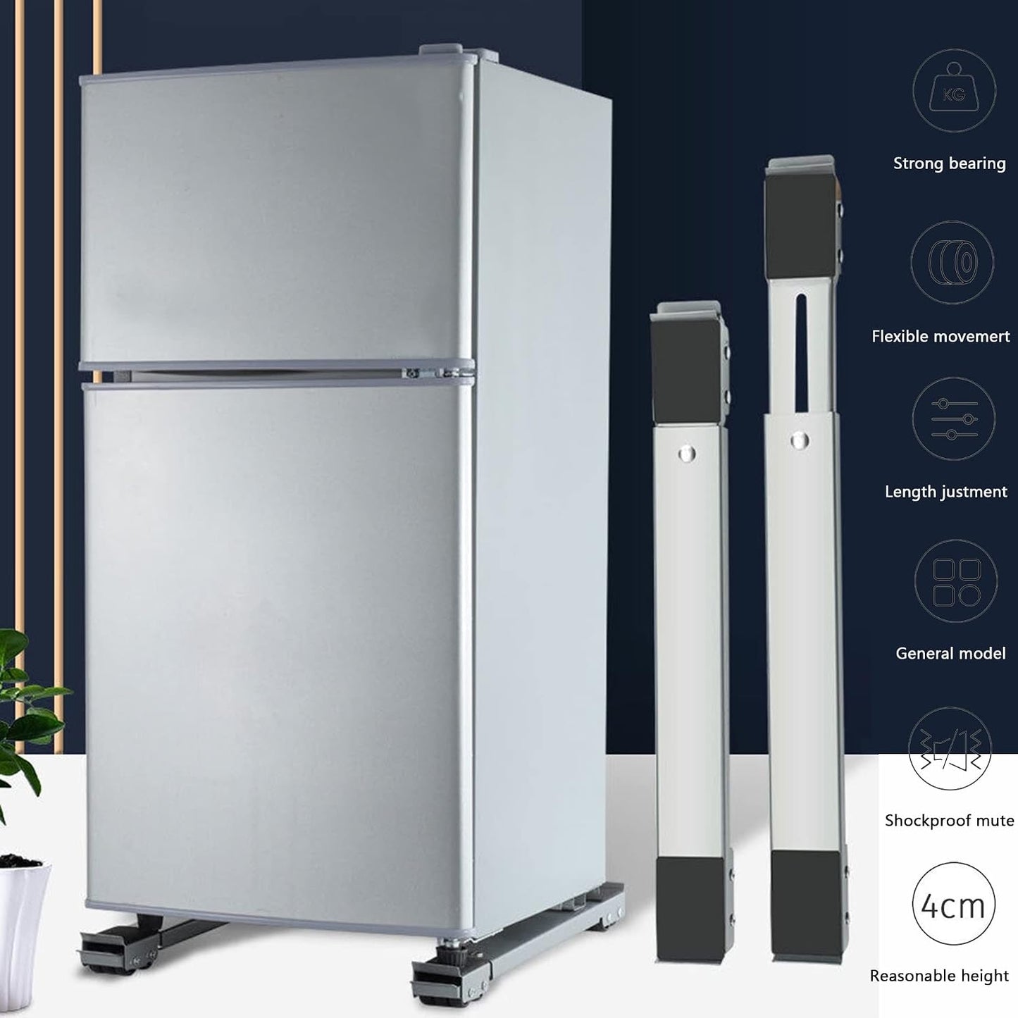 Base Móvil Extensible para Electrodomésticos