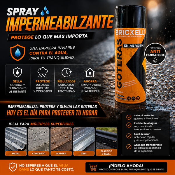 Spray Protector Impermeable Rápido y Fuerte